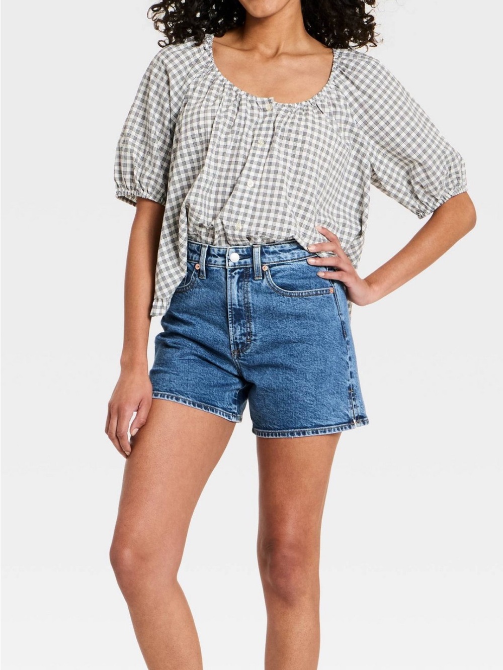 Universal Thread High-Rise Blue Denim Jean Shorts